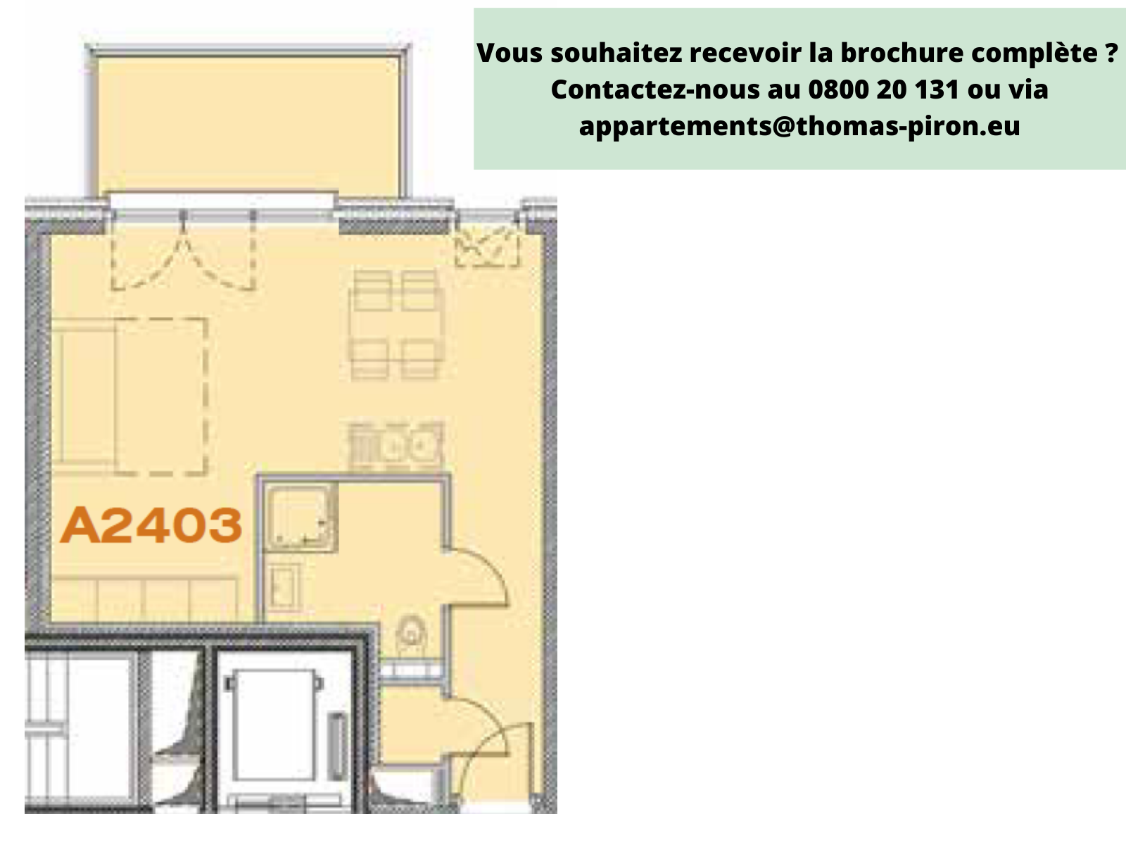 Appartement à vendre à Seraing 4100 146000.00€ 0 chambres 43.00m² - annonce 66380