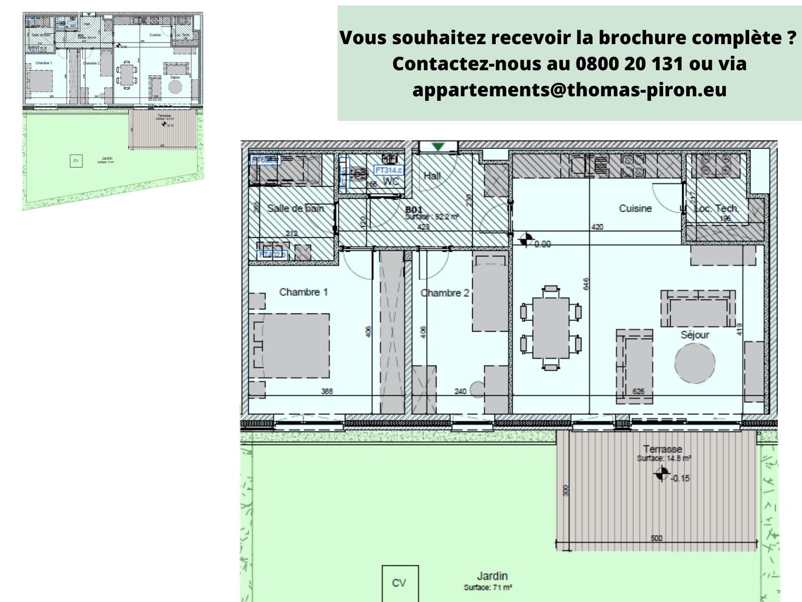 Appartement à vendre à Hannut 4280 340000.00€ 2 chambres 92.20m² - annonce 77045