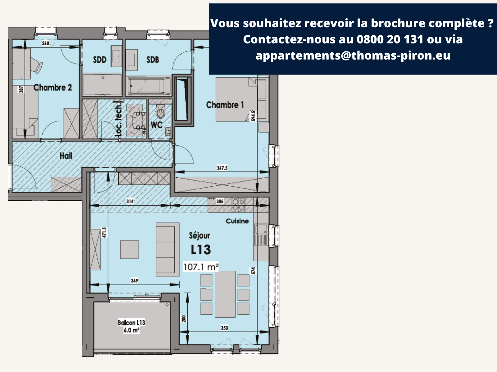 Appartement à vendre à Eupen 4700 0.00€ 2 chambres 107.00m² - annonce 108489