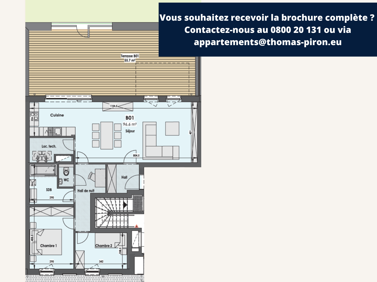 Appartement à vendre à Eupen 4700 0.00€ 2 chambres 97.00m² - annonce 108412