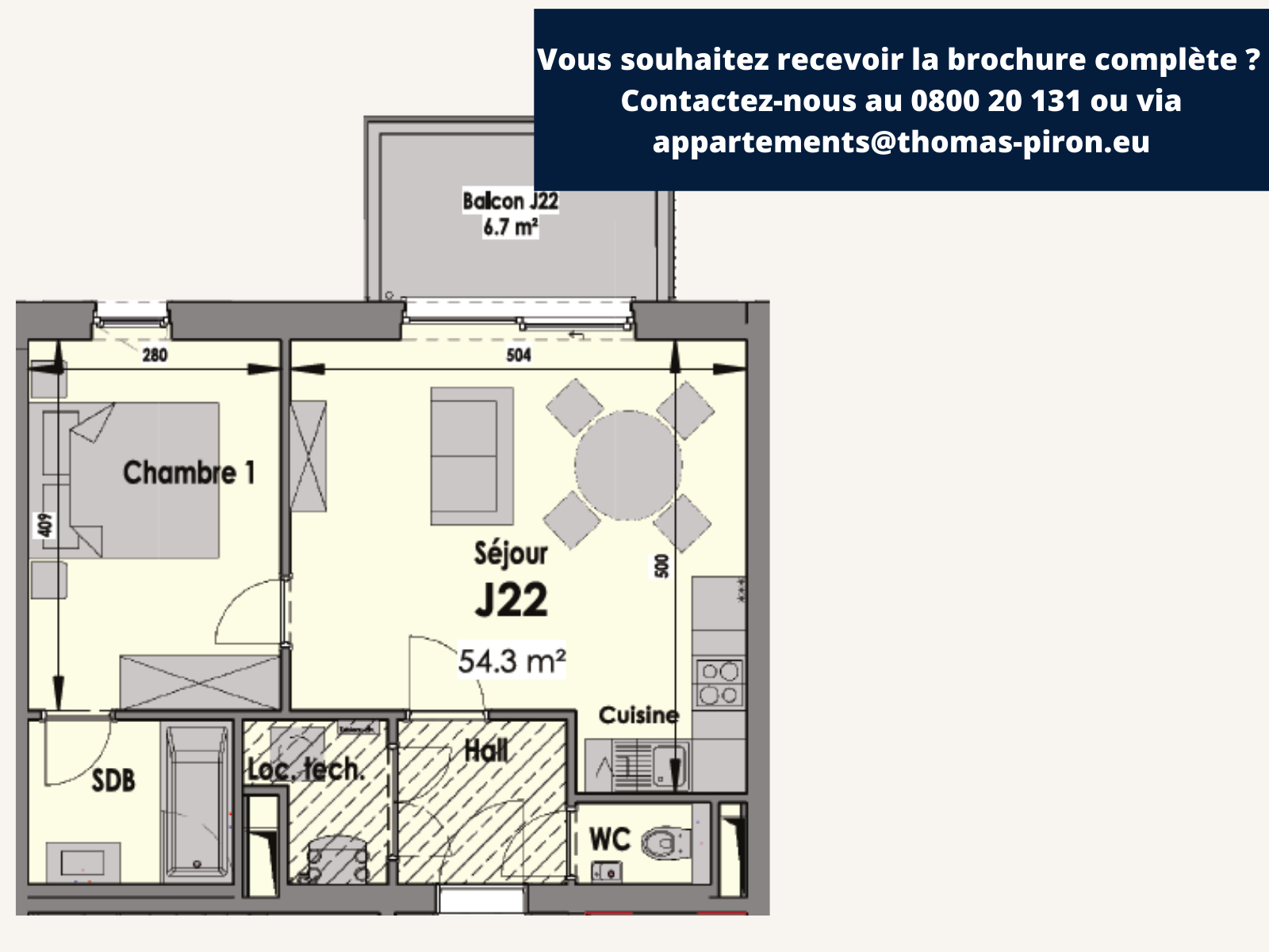 Appartement à vendre à Eupen 4700 0.00€ 1 chambres 54.00m² - annonce 108672