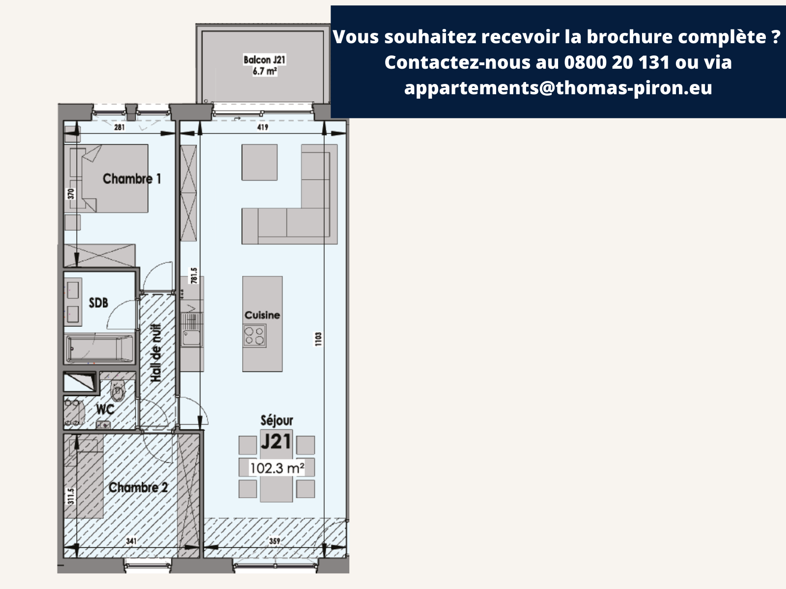 Appartement à vendre à Eupen 4700 0.00€ 2 chambres 102.00m² - annonce 108673
