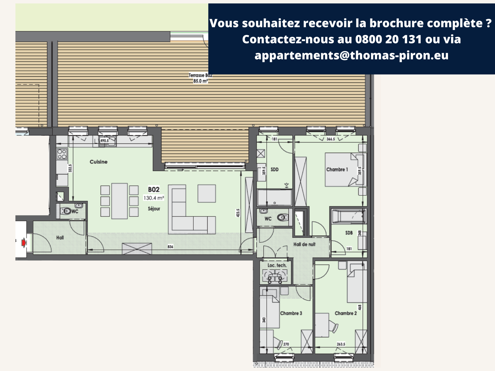 Appartement à vendre à Eupen 4700 0.00€ 3 chambres 130.00m² - annonce 108488