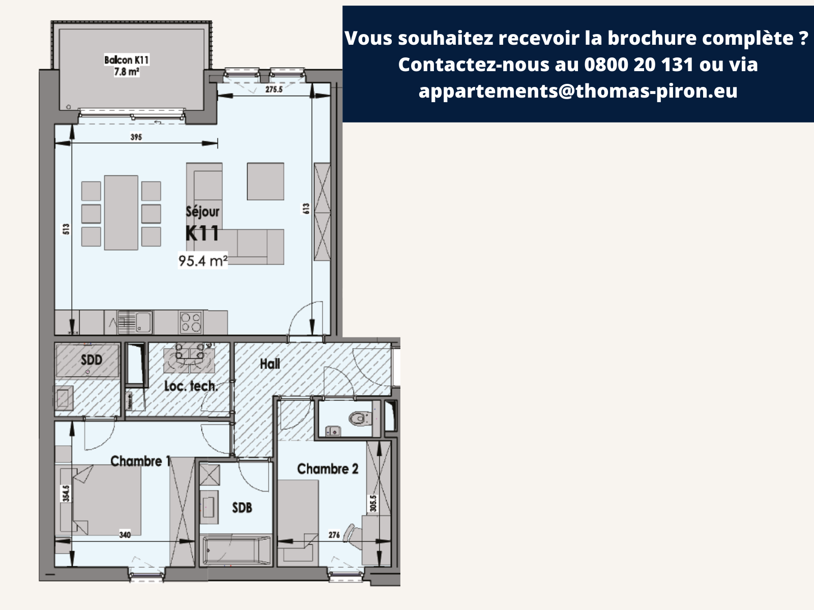 Appartement à vendre à Eupen 4700 0.00€ 2 chambres 95.00m² - annonce 108110
