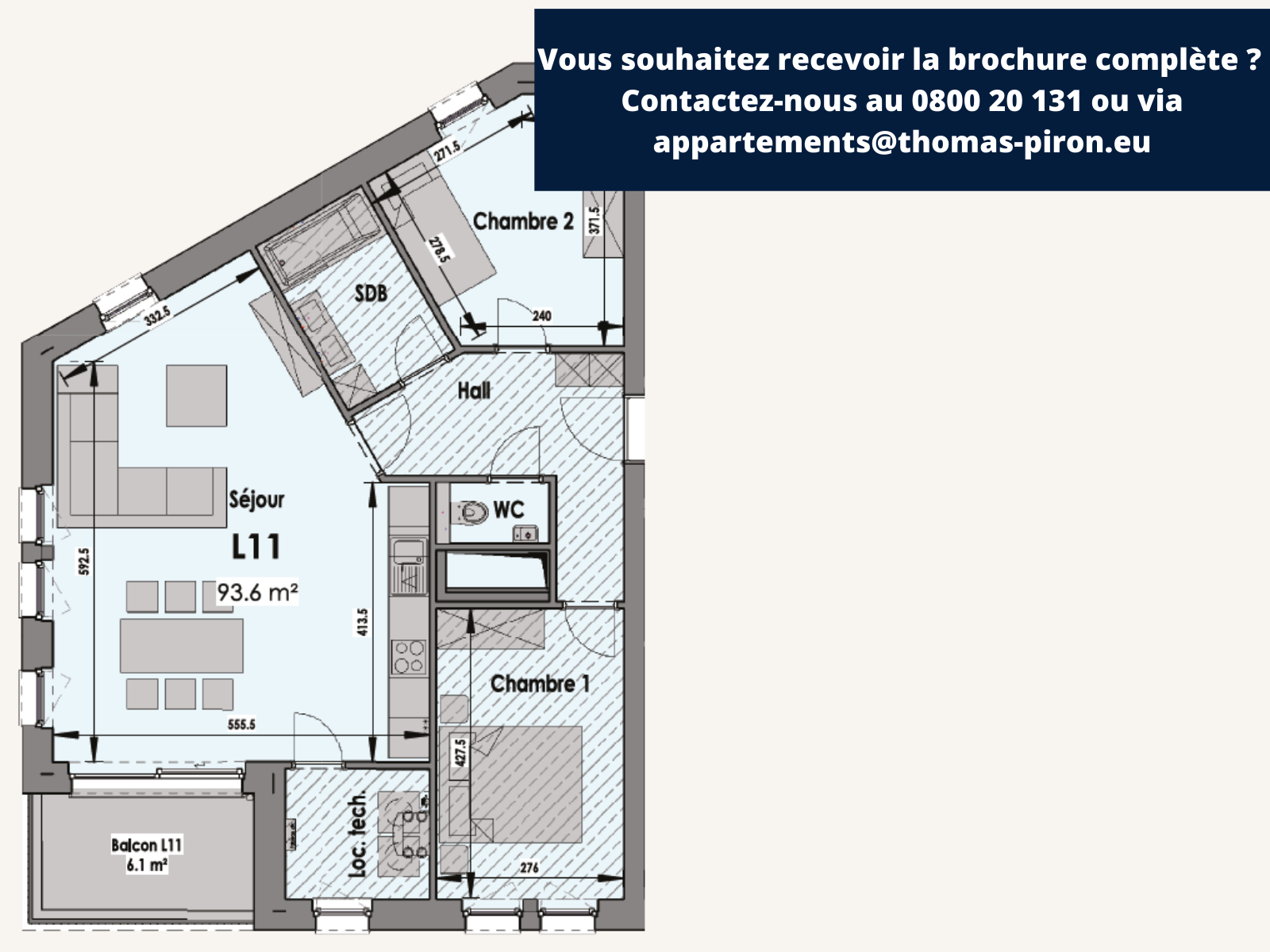 Appartement à vendre à Eupen 4700 0.00€ 2 chambres 94.00m² - annonce 108413