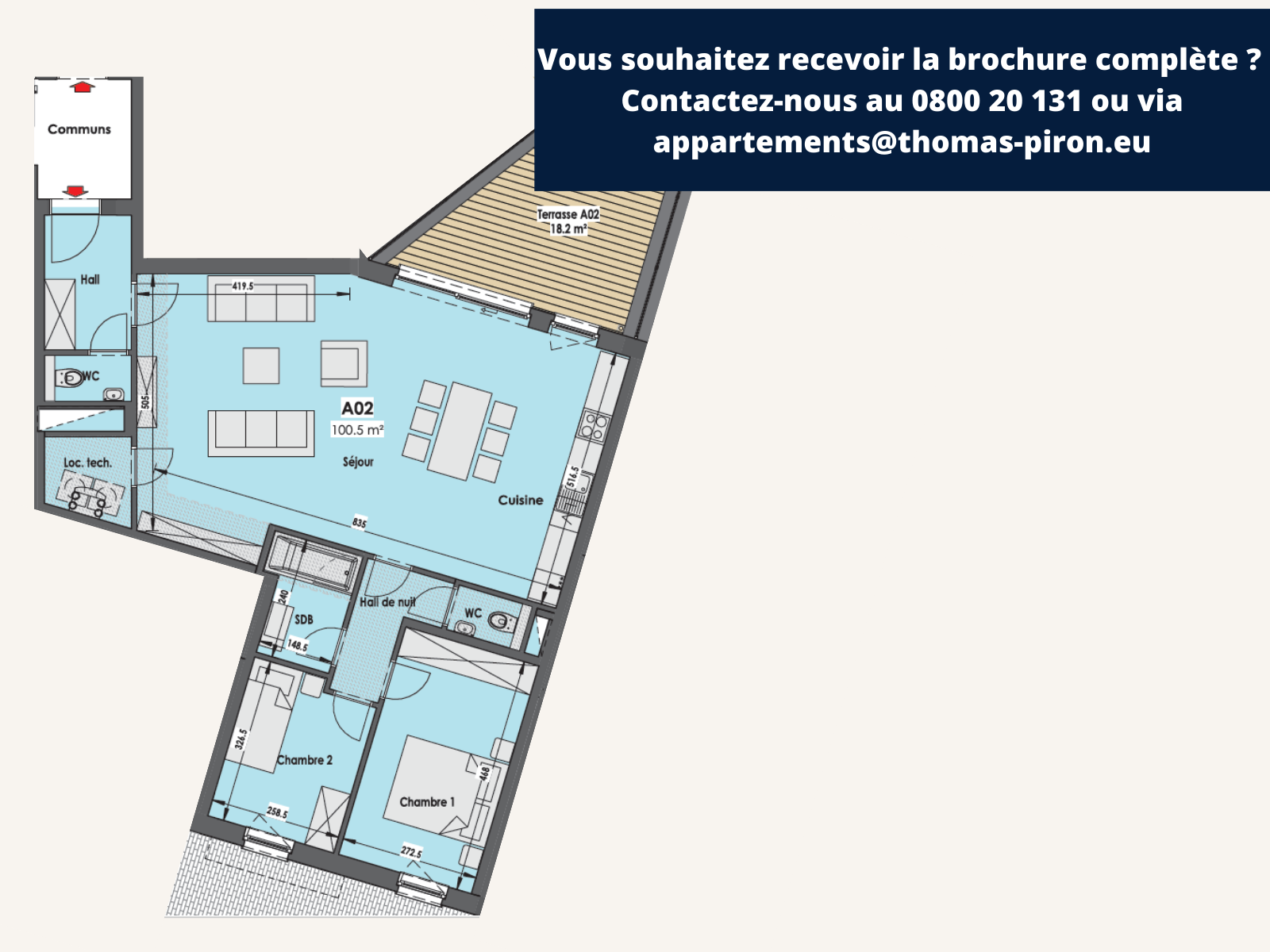 Appartement à vendre à Eupen 4700 290000.00€ 2 chambres 101.00m² - annonce 118643