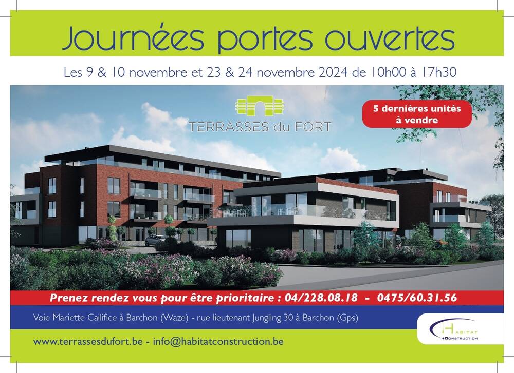 Appartement à vendre à Barchon 4671 287900.00€ 2 chambres 109.00m² - annonce 305858