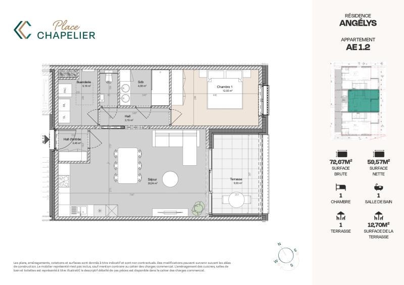 Appartement à vendre à Herve 4650 249000.00€ 1 chambres 72.00m² - annonce 326714