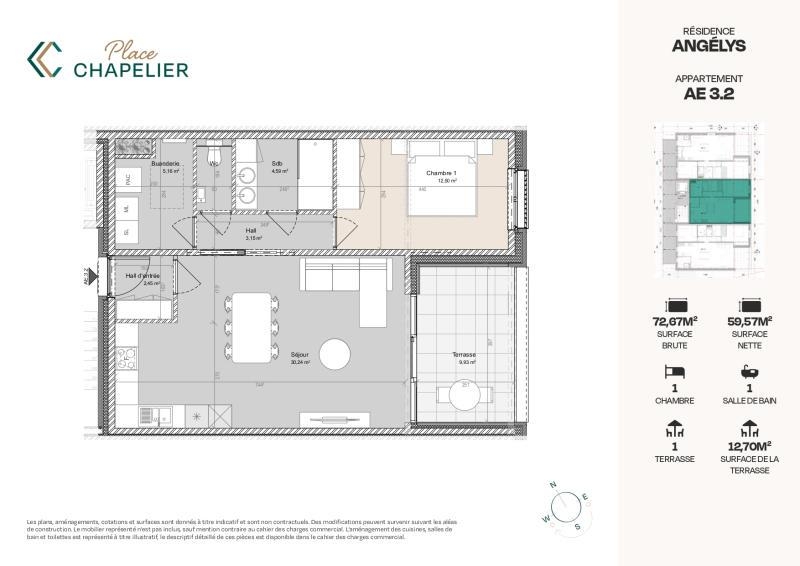 Appartement à vendre à Herve 4650 295000.00€ 1 chambres 72.00m² - annonce 326716