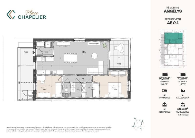 Appartement à vendre à Herve 4650 345000.00€ 2 chambres 97.00m² - annonce 326715