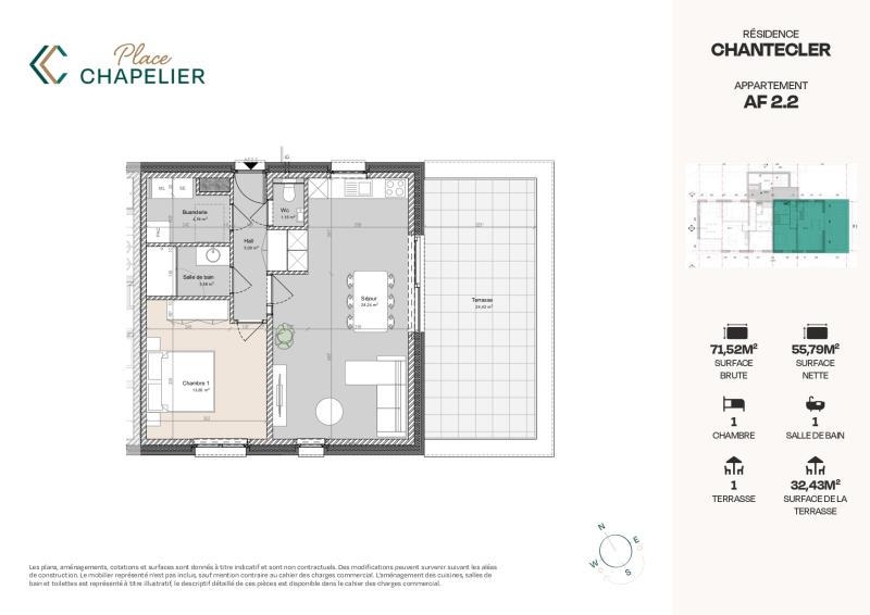 Appartement à vendre à Herve 4650 295000.00€ 1 chambres 71.00m² - annonce 326727