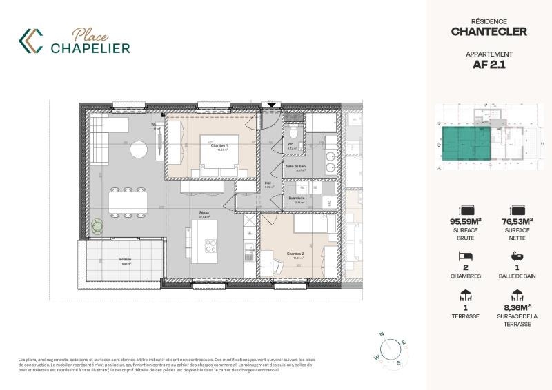 Appartement à vendre à Herve 4650 375000.00€ 2 chambres 95.00m² - annonce 326475